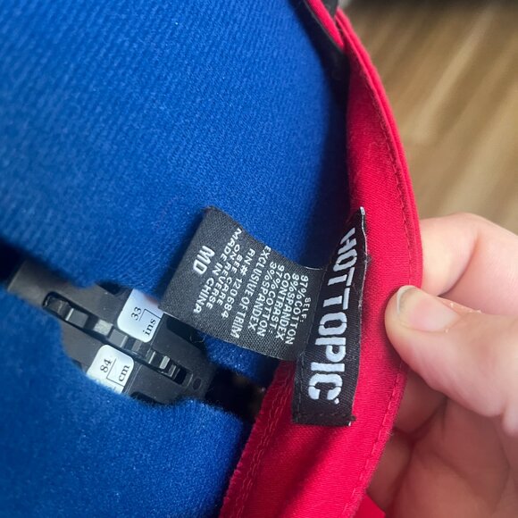 Hot Topic Lace Up Corset Dress in Red and Black - Picture 4 of 5